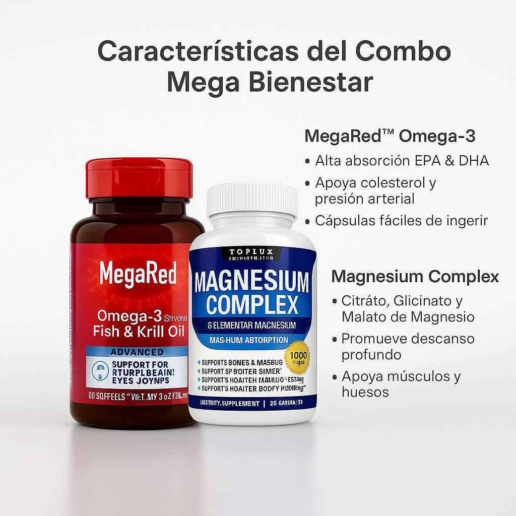 Cuida tu corazón, tu energía y tu descanso en un solo combo.