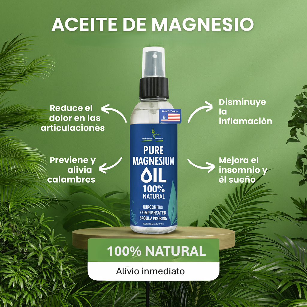 💪 Elimina dolores musculares y calambres con Aceite de Magnesio