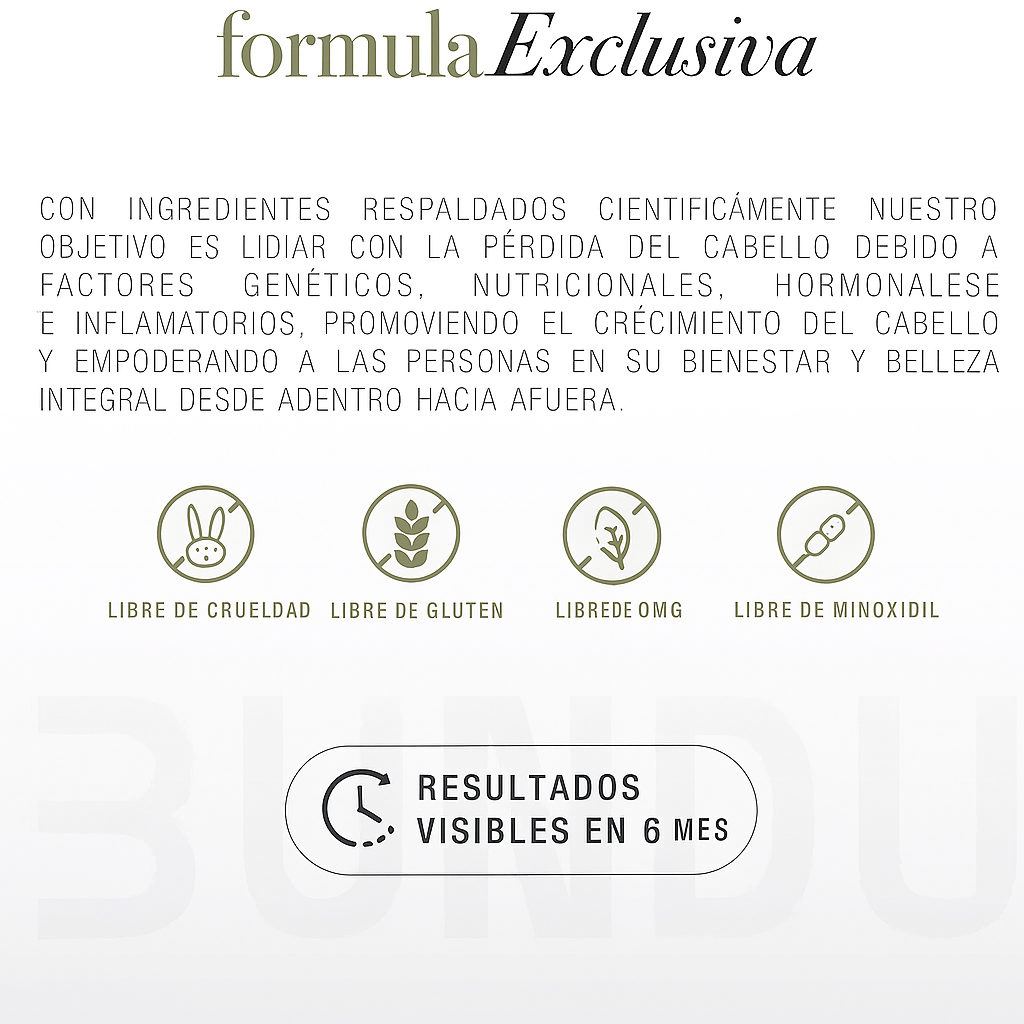 Recupera tu confianza con cabello más fuerte y visible
