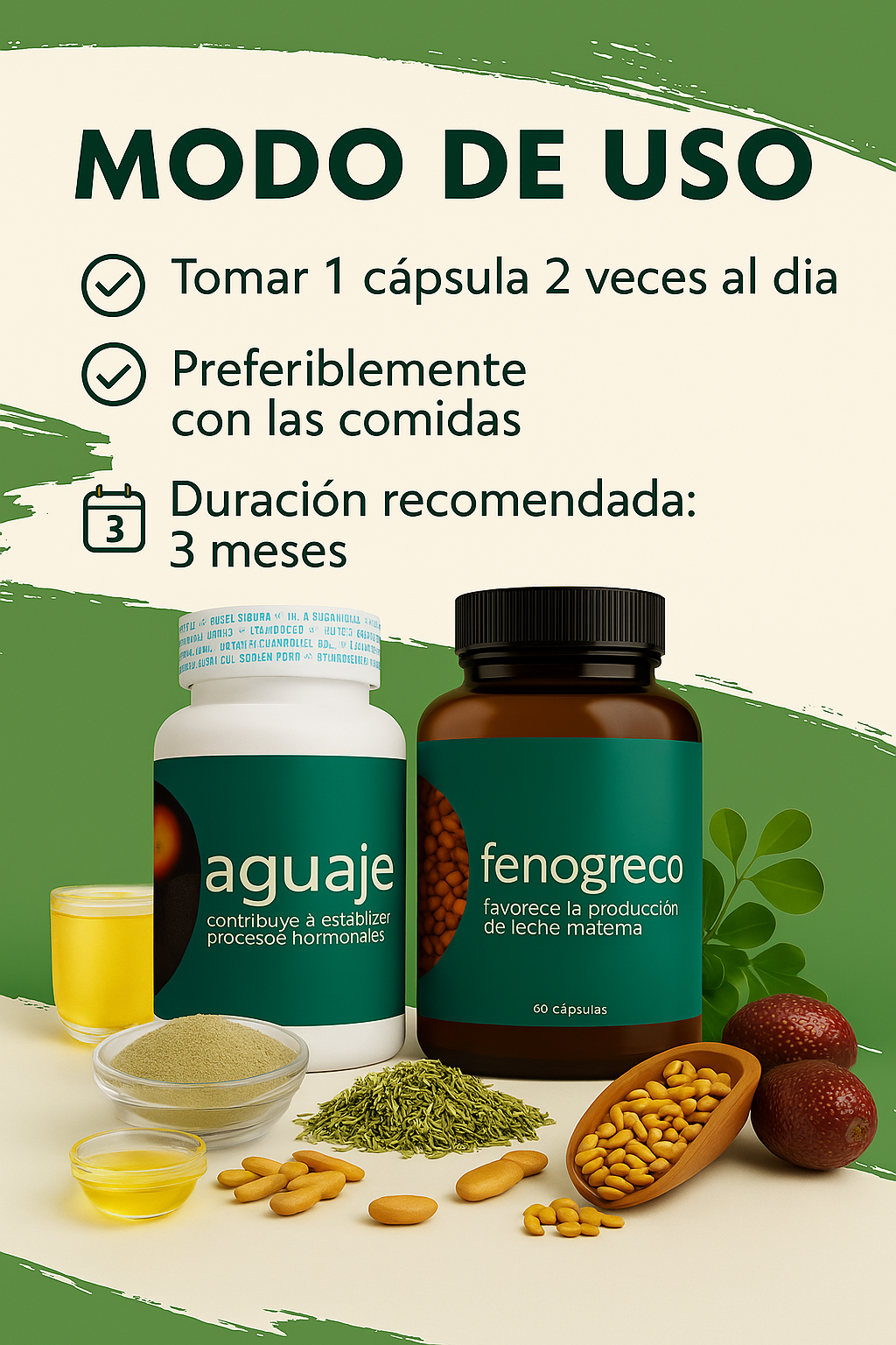 Fenogreco + Aguaje: el secreto ancestral para realzar tu figura