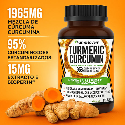 ✨ Despídete del dolor articular y cuida tu salud con Turmeric Curcumin