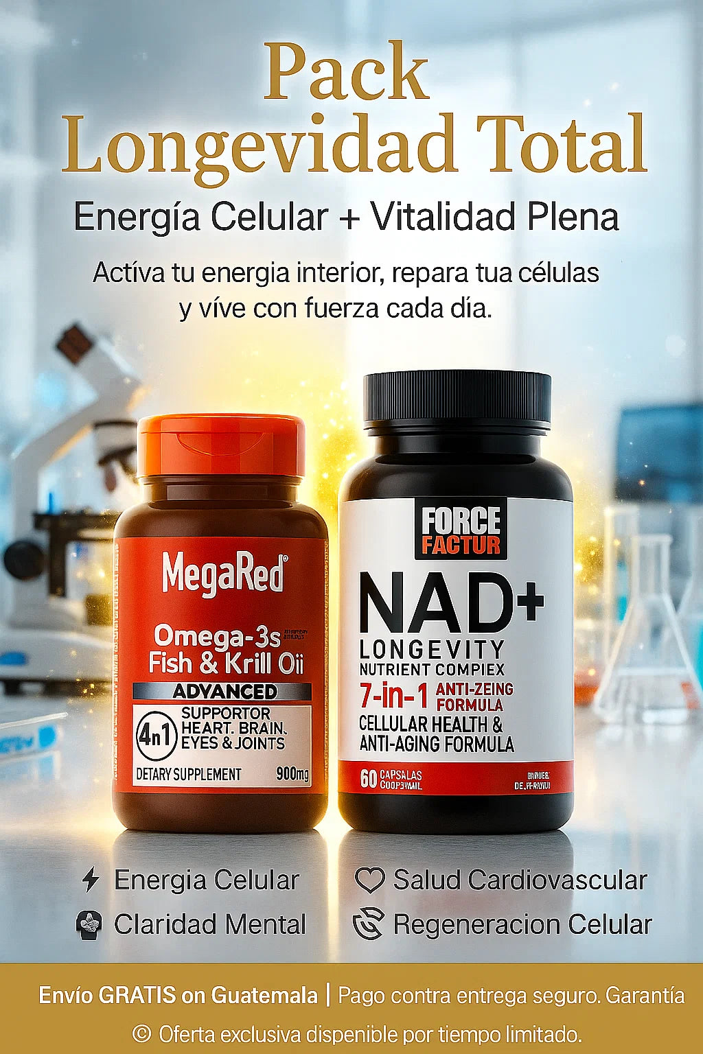 💎 Pack Longevidad Total | Energía Celular + Vitalidad Plena