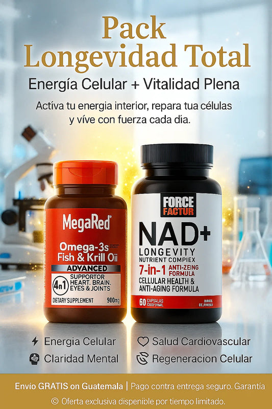💎 Pack Longevidad Total | Energía Celular + Vitalidad Plena