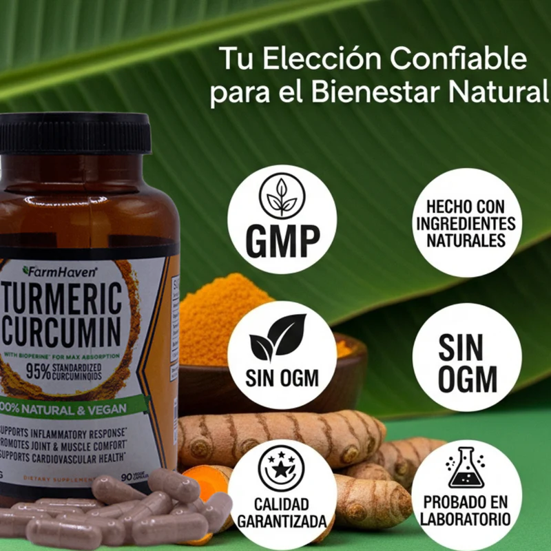 ✨ Despídete del dolor articular y cuida tu salud con Turmeric Curcumin