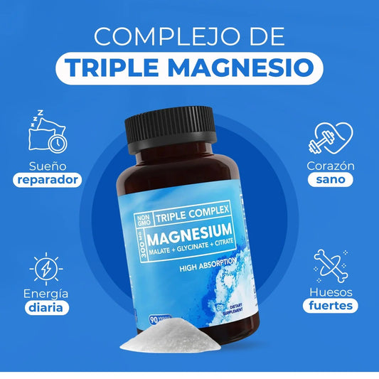 🧘♂️ Relájate, duerme mejor y fortalece tu cuerpo con Triple Magnesio