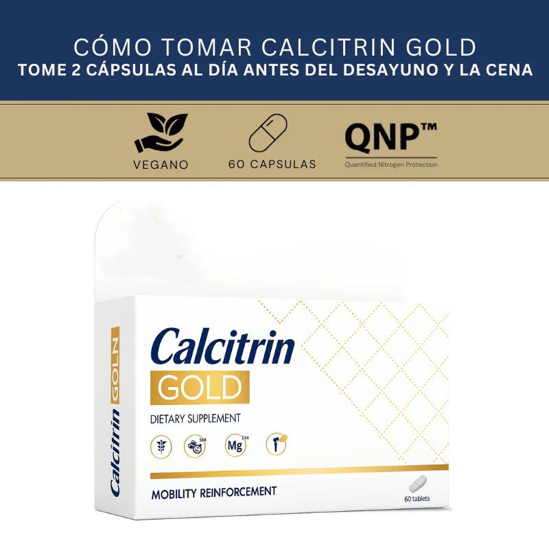 ✨ Recupera tu movilidad y cuida tus huesos con Calcitrin Gold ✨