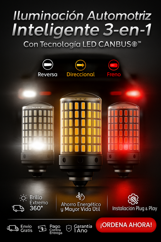 ⚡ Par de Luces SmartBeam™ Luces LED 3-en-1 CANBUS™