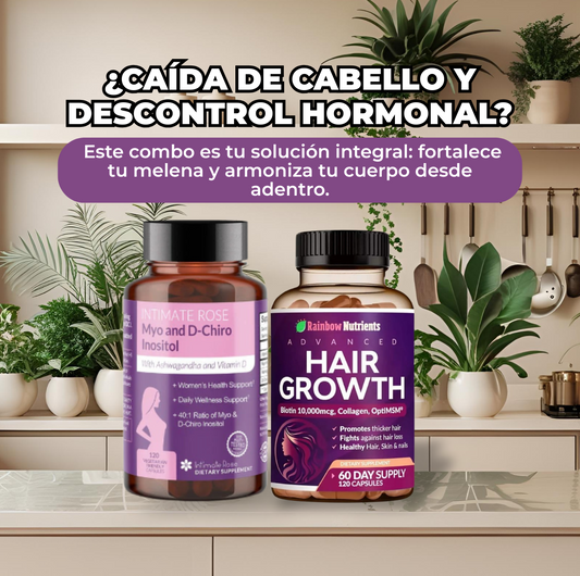 Activa tu belleza desde la raíz. Cabello fuerte + equilibrio hormonal en una sola rutina