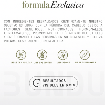 Recupera tu confianza con cabello más fuerte y visible
