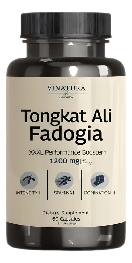 🔥 Recarga tu potencia natural con Tongkat Ali + Fadogia