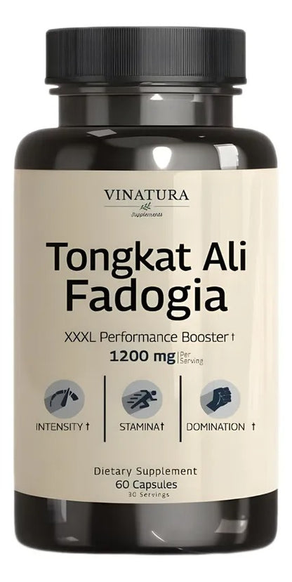 🔥 Recarga tu potencia natural con Tongkat Ali + Fadogia