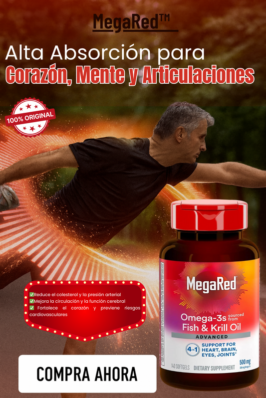 MegaRed – Apoya tu corazón con Omega-3