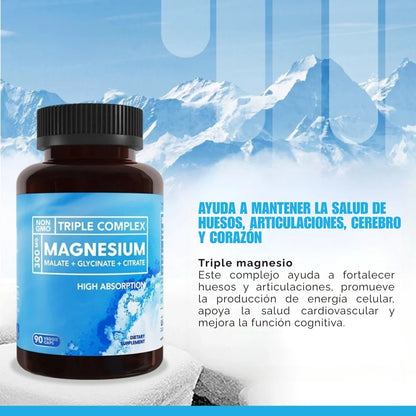 🧘♂️ Relájate, duerme mejor y fortalece tu cuerpo con Triple Magnesio