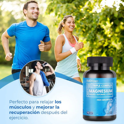 🧘♂️ Relájate, duerme mejor y fortalece tu cuerpo con Triple Magnesio